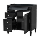 Bathroom Vanity With 2 Drawers And Tip-Out Drawer, Storage Cabinet by Unique Piece Furniture