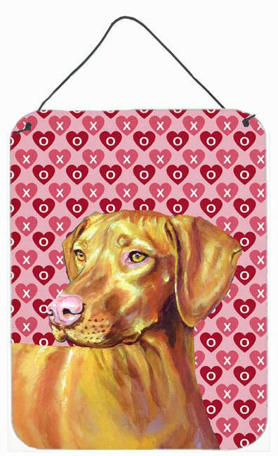 Vizsla Hearts Love and Valentine's Day Portrait Wall or Door Hanging Prints