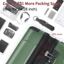 Lightweight Durable ABS Hardshell Luggage - 24-Inch (Green)