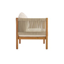 Outdoor Loveseat and Coffee Table Set with Acacia Wood Frame in Teak Look by HouseOfZazla