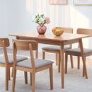Round Corner Diagonal Leg Telescopic Table For 6 - 8 People To Meet Dining Table by HouseOfZazla