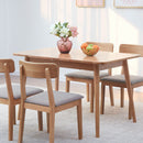 Round Corner Diagonal Leg Telescopic Table For 6 - 8 People To Meet Dining Table by Unique Piece Furniture