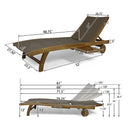 Banzai Chaise Lounge with Pull-Out Tray [Set of 2 Pcs] by HouseOfZazla