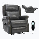 Manual Recliner Chair With Heavy Duty Motion Mechanism, 8 Vibrating Nodes And 3 Massage Modes For Living Room by HouseOfZazla