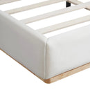 Elegant Upholstered Bed With Solid Wood Frame, King by HouseOfZazla