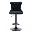 Swivel Barstools Adjusatble Seat Height, Modern Upholstered Bar Stools With Backs Comfortable Tufted For Home Pub And Kitchen Island (Set of 2) by HouseOfZazla