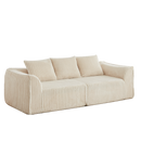 Minimalist 3-Seater Corduroy Sofa