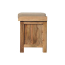 Rattan Basket Linen Bench - Brown by HouseOfZazla