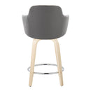 Boyne - Contemporary Fixed Height Counter Stool & Swivel With Round Footrest (Set of 2)