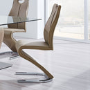 Tony - Dining Chairs (Set of 2) - Brown / Beige by HouseOfZazla
