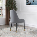 Modern Sponge-Filled Dining Chair, Solid Wood Metal Legs, Suitable For Restaurants, Living Rooms And Rooms (Set of 2) by HouseOfZazla