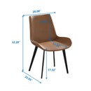 Modern Dining Chair Living Room Metal Leg Dining Chair (Set of 2) by HouseOfZazla