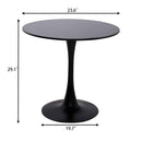 Modern Black Round Table