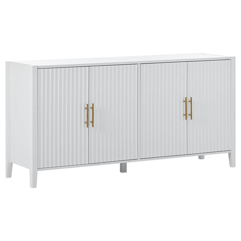 Accent Storage Cabinet Sideboard Wooden Cabinet with Metal Handles for Hallway, Entryway, Living Room, Bedroom