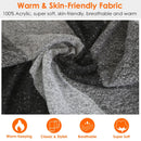 Women Winter Warm Scarf 74.8x25.6In Long Soft Knitted Shawl Extra Thick Plaid Blanket Wrap Cape