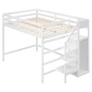 Loft Bed With Built In Storage Wardrobe And Staircase by HouseOfZazla