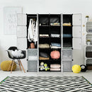 20-Cube DIY Plastic Cube Storage Organizer with Doors by DirectDeals