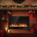 40-Inch Electric Fireplace Recessed with Thermostat by LJGDeals