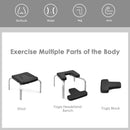 Yoga Iron Headstand Bench with PVC Pads for Family Gym-Black by LJGDeals