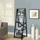 4-tier Leaning Free Standing Ladder Shelf Bookcase-White by LJGDeals