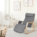 Comfortable Lounge Rocking Chair with Removable Cushion Cover and Side Pocket by LJGDeals