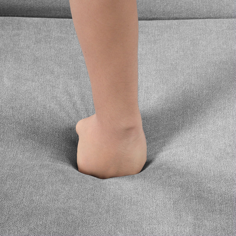 83" Modern Convertible Sleeper Sofa Bed with Storage Chaise,Gray