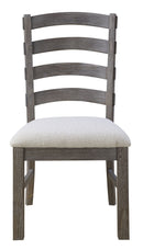 Upholstered Dining Chairs (Set of 2) - Brown - Wood