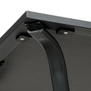 28" Outdoor Dining Table, Faux Wood Patio Furniture, Square Wood-Like Garden Table with Water Safe Design for Deck, Backyard, Lawn, Brown