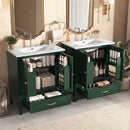 Bathroom Vanity With Sink, Soft Closing Door, Multi Functional Storage by HouseOfZazla