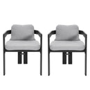 Pula - Patio Outdoor Aluminum Dining Chair (Set of 2)