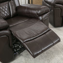 Home Theater Seating Manual Recliner Chair With Led Light Strip For Living Room by HouseOfZazla