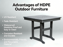 HDPE Outdoor Patio Dining Set with Table and 4 Chairs by HouseOfZazla