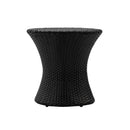 KONO Hourglass Rattan Table with No Glass Top by HouseOfZazla