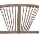 Acacia Wood Outdoor Club Chair, Curved Tub Design Patio Chair