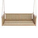 TOPMAX Outdoor Classic Solid Wood Twin Size Swing Bed by HouseOfZazla