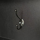 47.2" Wide Hall Tree with Bench and Shoe Storage, Multi-functional Storage Bench with 3 Hanging Hooks & Open Storage Space, Rectangle Storage & Shelves Coat Rack for Hallway, Black