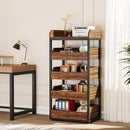 5 Tier Pull Out Fruit Vegetable & Snack Storage Rack - Brown / Black by HouseOfZazla