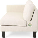 Comfy 3-Seat Sofa with Wooden Legs, Modern Style for Living Room and Study