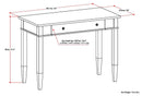 Carlton - Home Office Desk - Dark Tobacco Brown