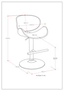 Marana - Multifunctional Handcrafted Bentwood Adjustable Swivel Bar Stool