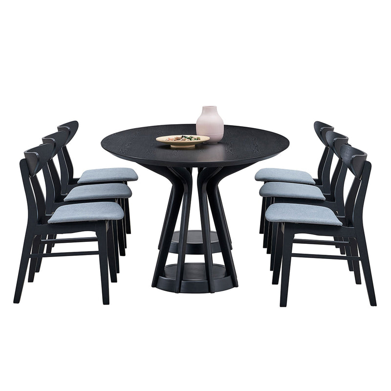 Modern Dining Table Set of 7: 1 Table + 6 Chairs, photo 4 of 9