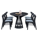 Modern Dining Table Set of 7: 1 Table + 6 Chairs