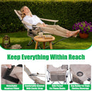 Reclining Camping Chair with Footrest – 4-Position Adjustable