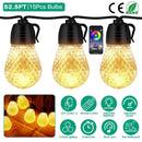 Colorful RGB Outdoor String Lights with App Control by LJGDeals