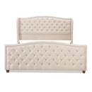 Marcella - Upholstered Shelter Headboard Bed Set by Unique Piece Furniture