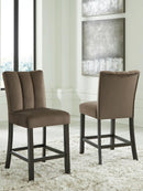 Jeshina - Upholstered Barstool (Set of 2) - Mocha by Unique Piece Furniture