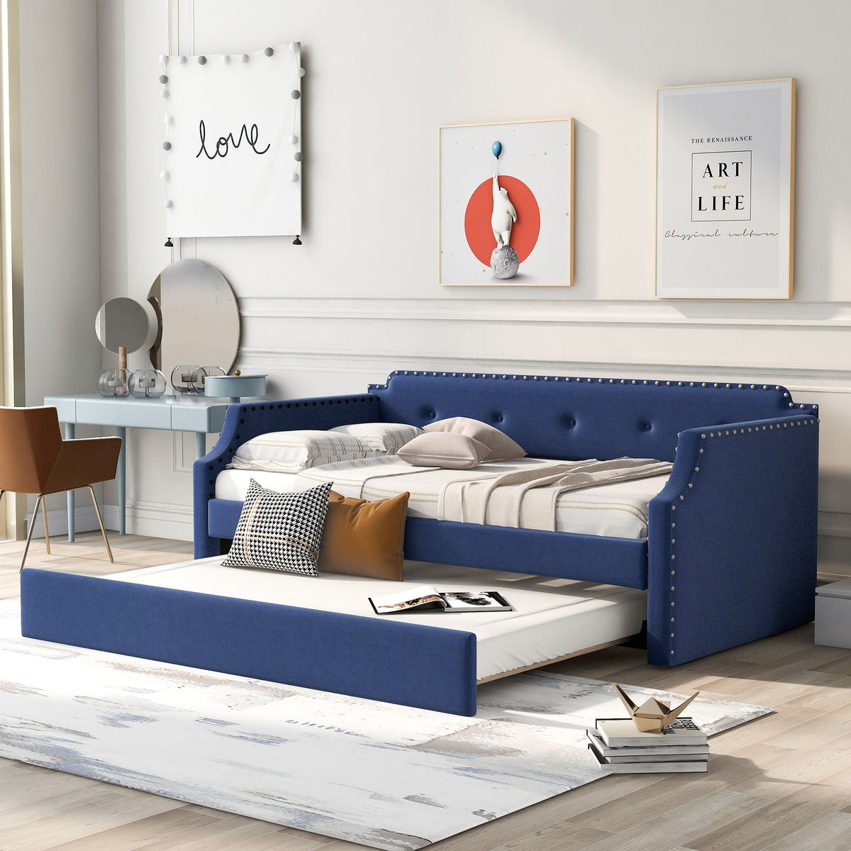 Upholstered Daybed With Trundle, photo 32 of 40