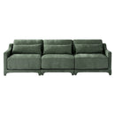 Elegant Sofa With Ergonomic Design And Lumbar Pillows by HouseOfZazla