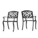 Cast Aluminum Dining Chair With Hand Crafted Details - Copper by HouseOfZazla