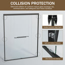 Double Sliding Shower Door, Semi-Frameless Bypass Bathroom Sliding Door With 1/4" (6 Mm) Tempered Glass For Walk-In Shower by HouseOfZazla